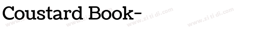Coustard Book字体转换